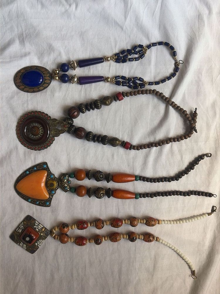 Bohemian Beaded Necklaces Set