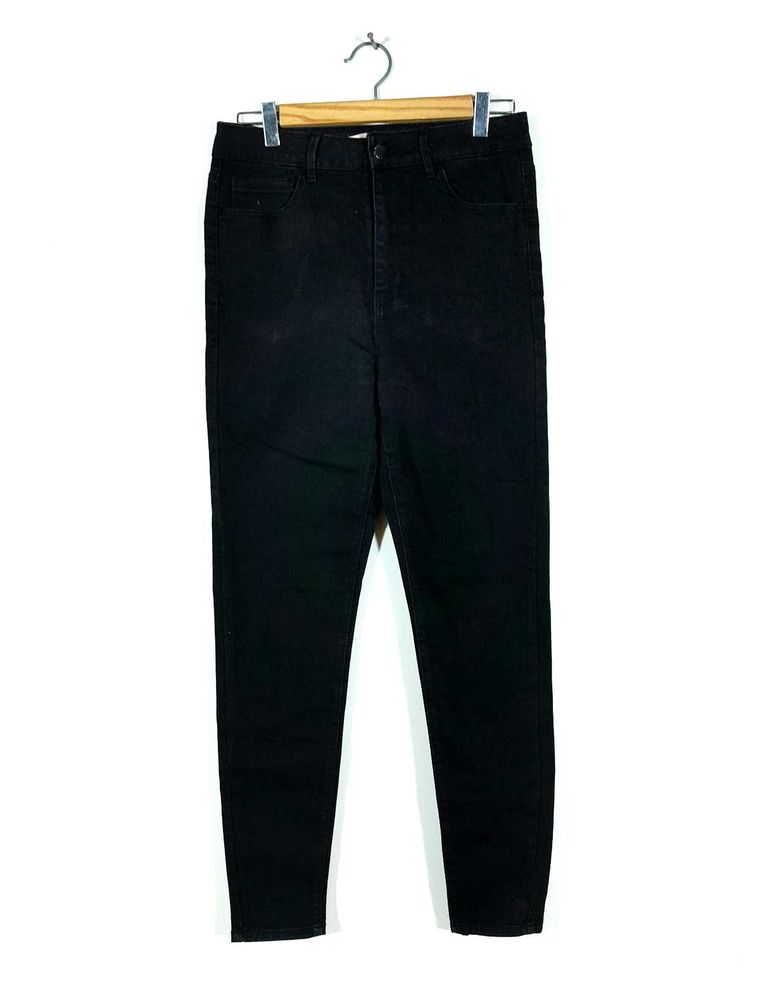 Black High Rise Jeans For Women's