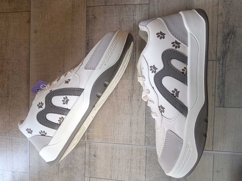 Cute Paw Print Sneakers