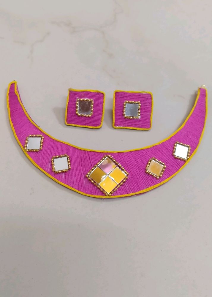 Silk Thread Navratri Necklace Set ✨😍