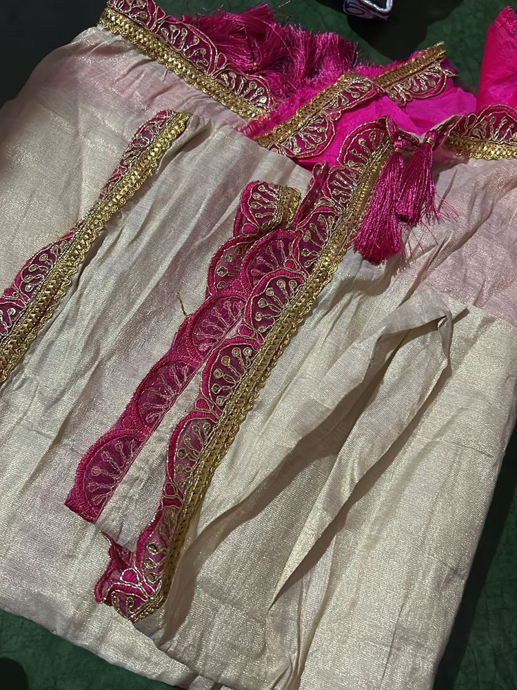 pink saree