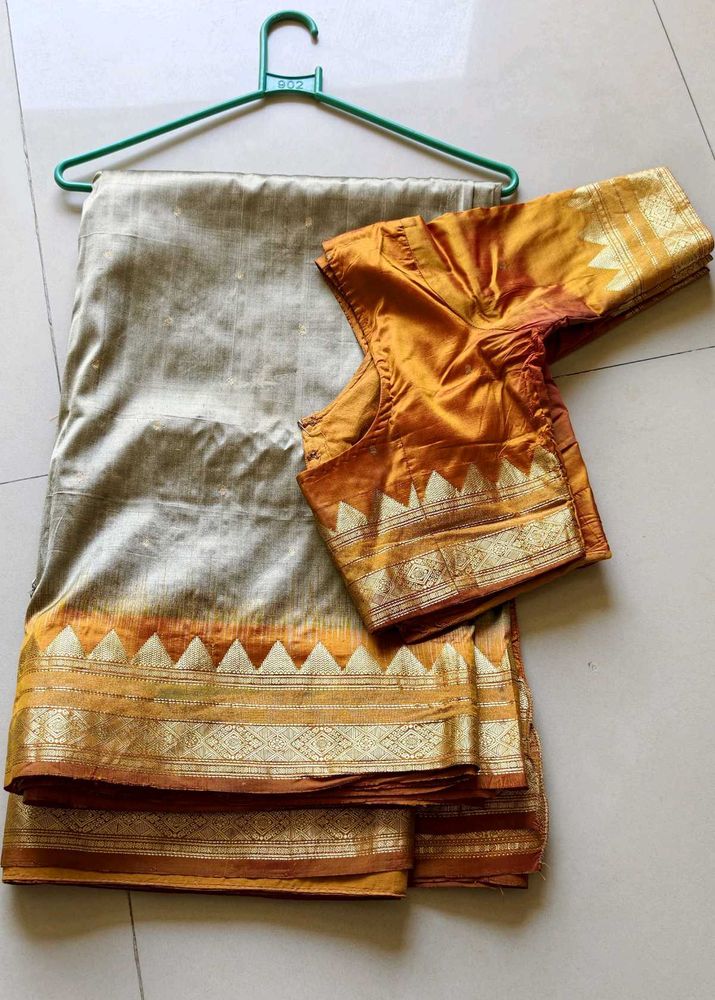 Elegant Silk Saree with Blouse