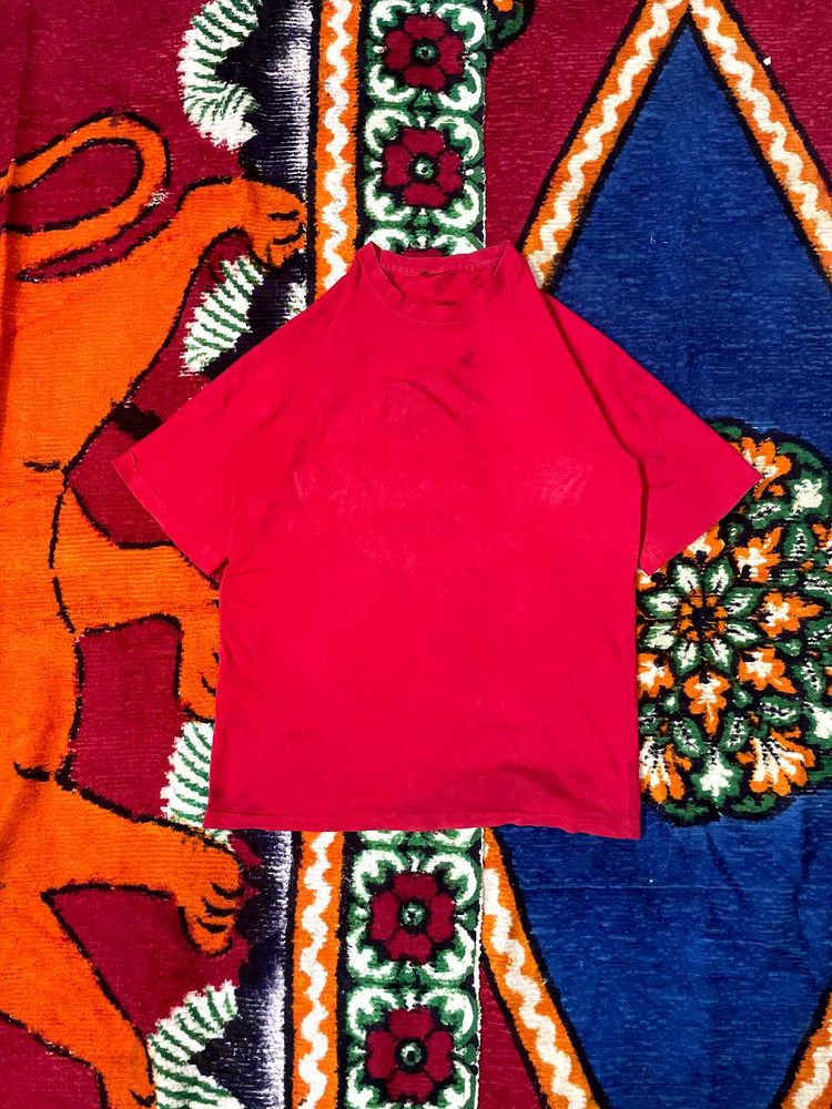 Red oversized tshirt Sleeve T-Shirt