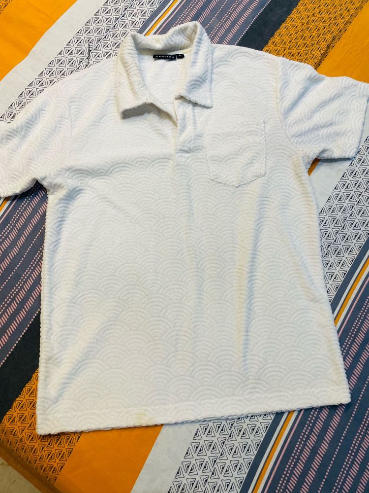 Snitch brand Men's Textured Polo Shirt