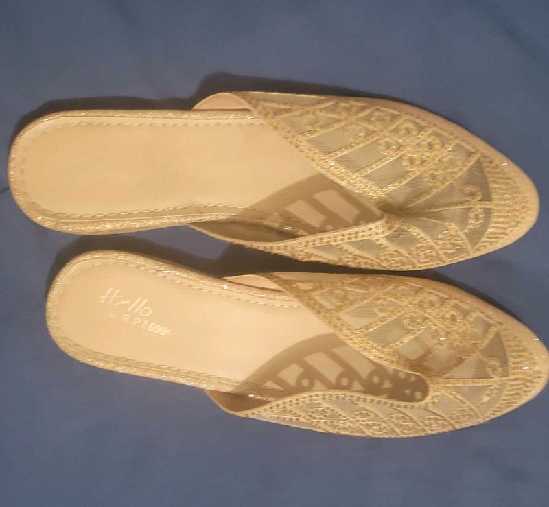 Elegant Gold Flats