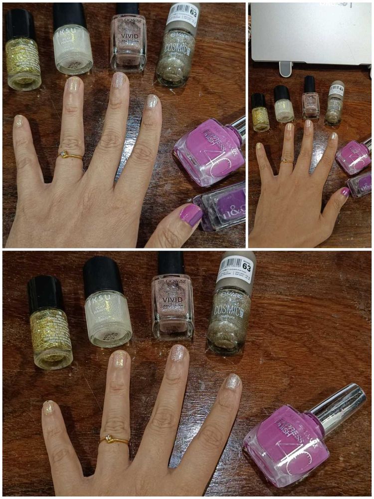 6 Shades of Nail Polish - Different brands
