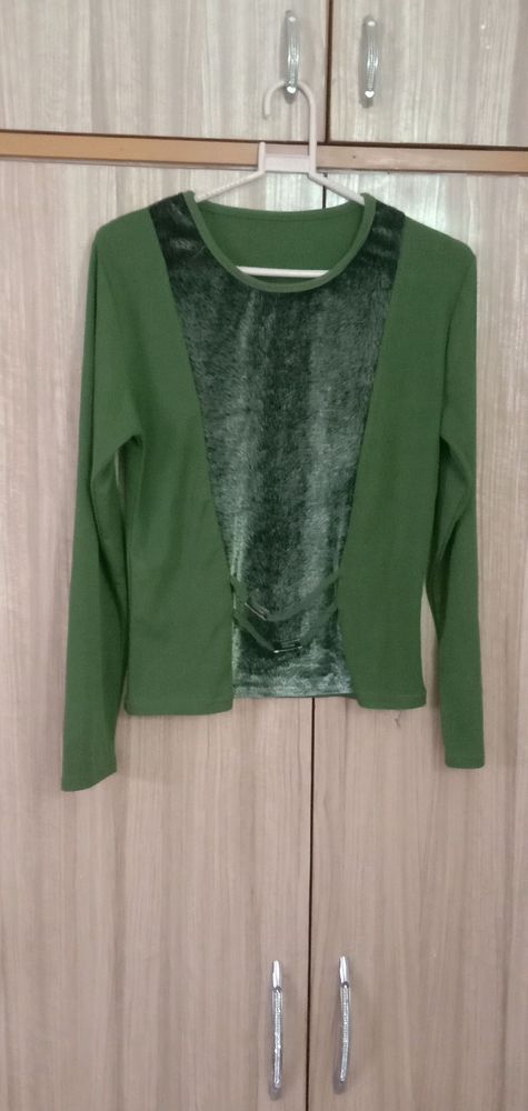 Olive green top