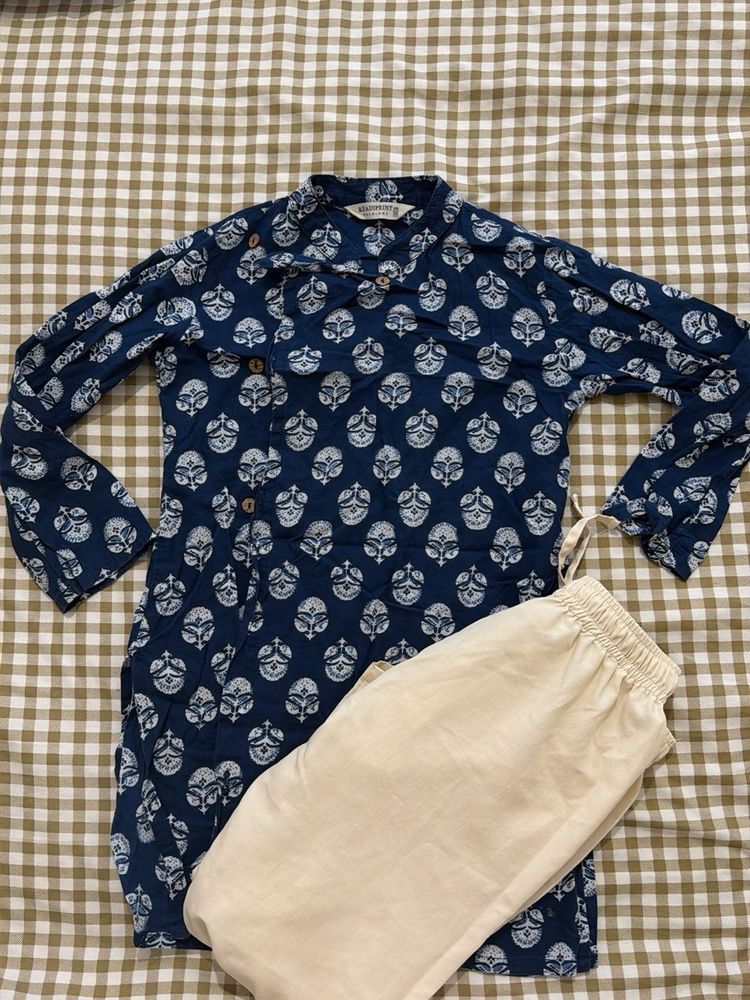 kids Stylish Printed Kurta with Pants Set