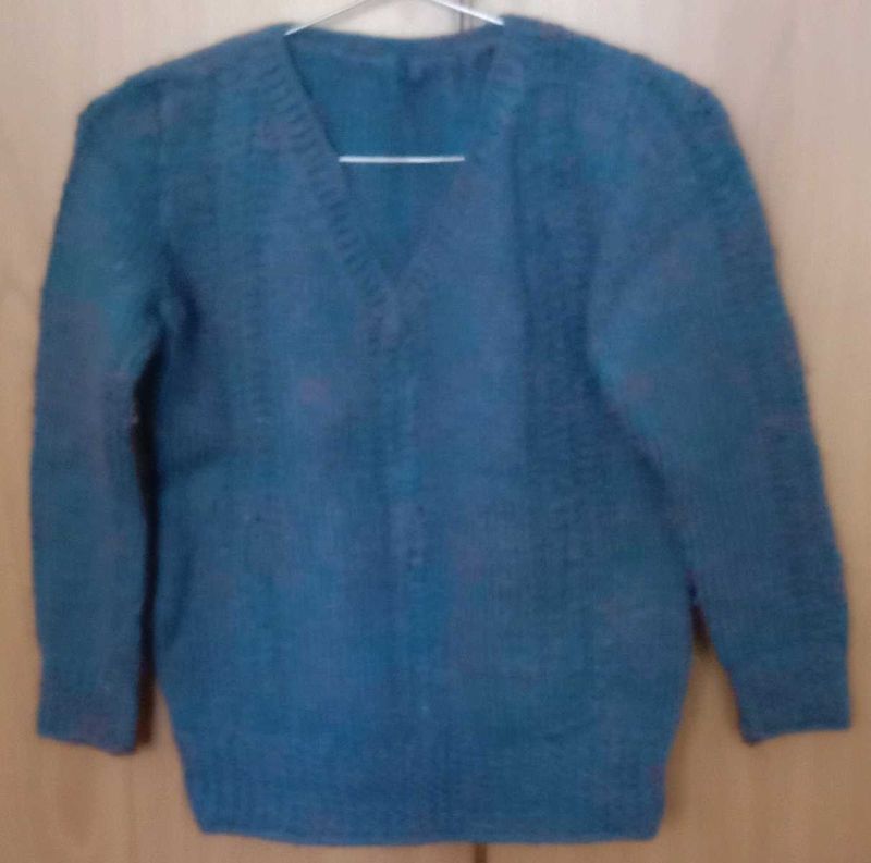 dark blue colour knitted sweater