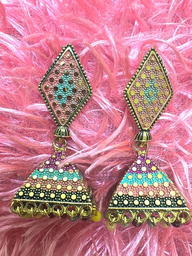 Designer Jhumka Earrings