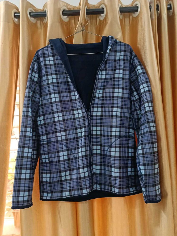 Cozy Plaid Zip-Up Hoodie