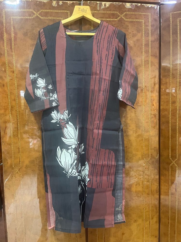 Stylish Floral Print Kurta