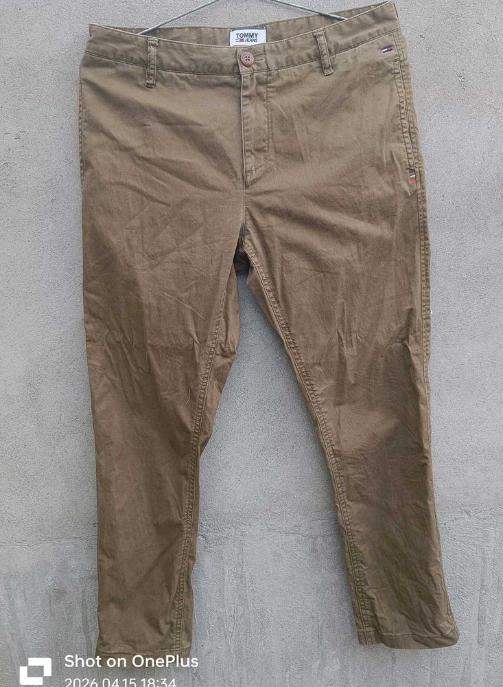 Men's Tommy pent Brown Chinos OG