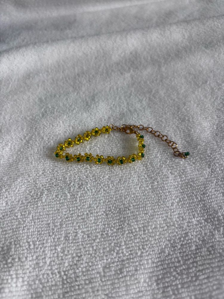 Beaded Flower Bracelet
