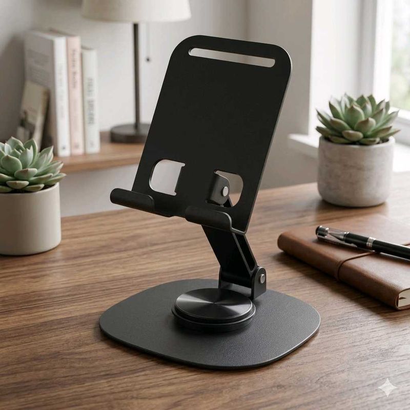 Adjustable Black Cell Phone Stand