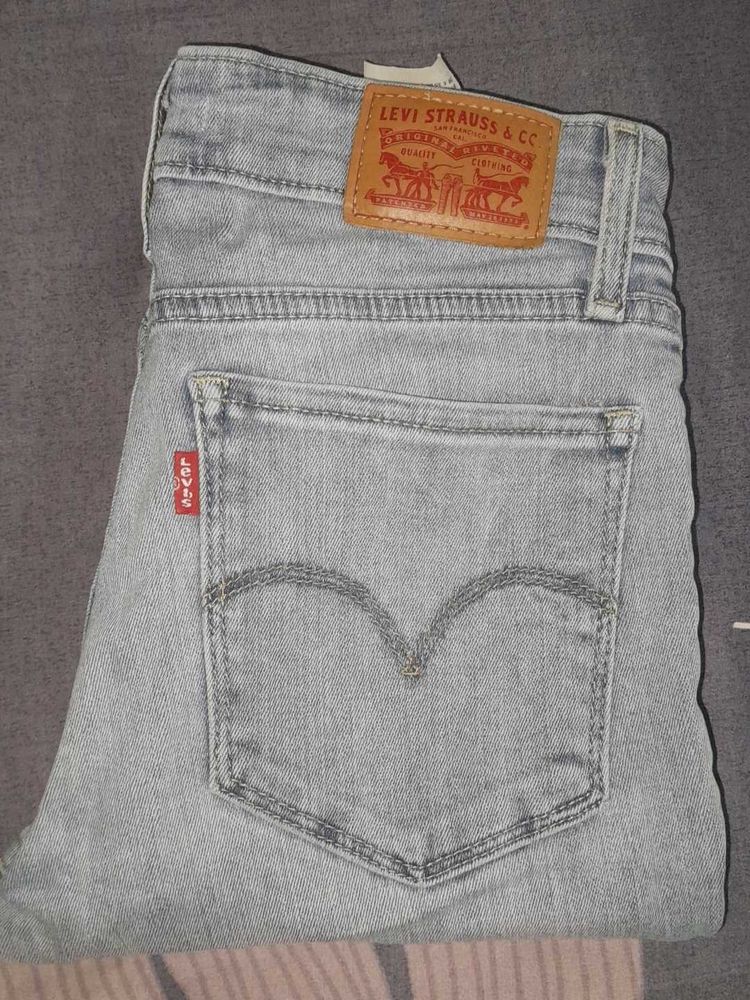 Levi's Grey Wash Denim Jeans