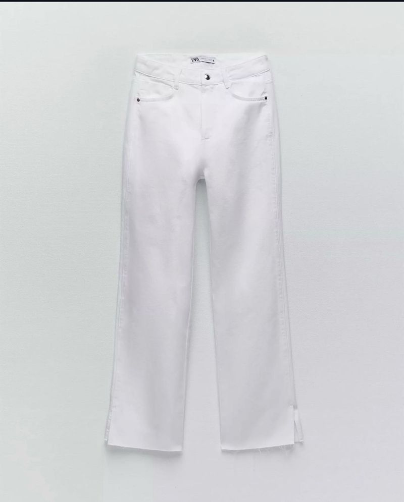 ZARA Stylish White Denim Jeans