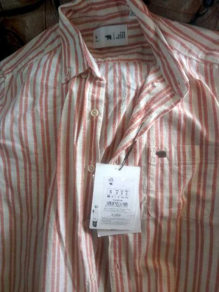Men's Striped Button-Down Shirt