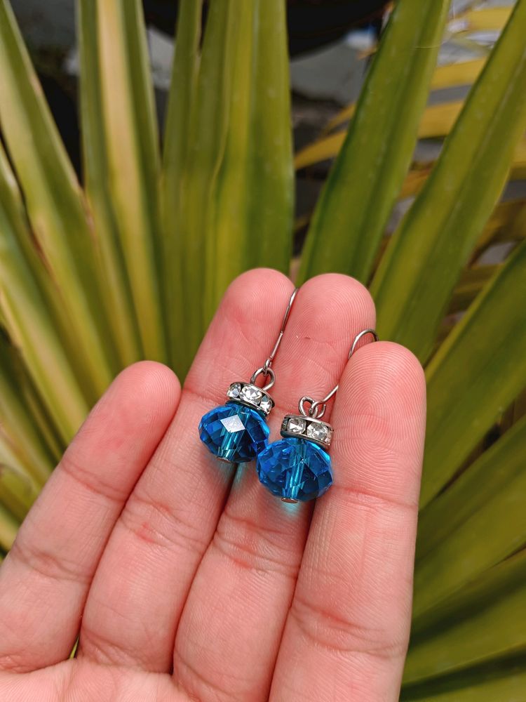 Turquoise Crystal Earrings