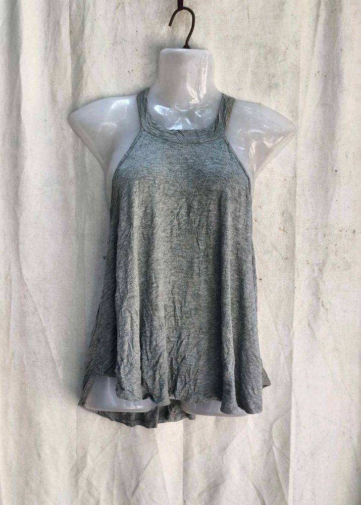 Grey Flowy Tank Top