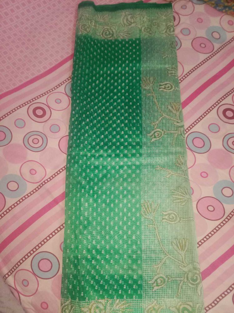 Elegant Green Saree
