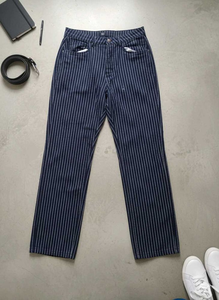 Striped Blue and White Pants