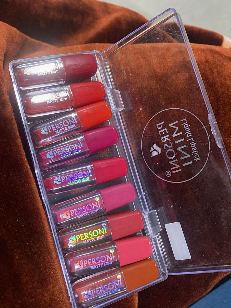 PERSONI Matte Mini Liquid Lipsticks- Set of 9
