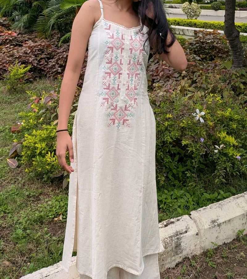 Elegant Embroidered Kurta Set