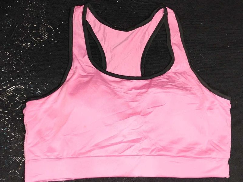 Pink Sports Bra Padded