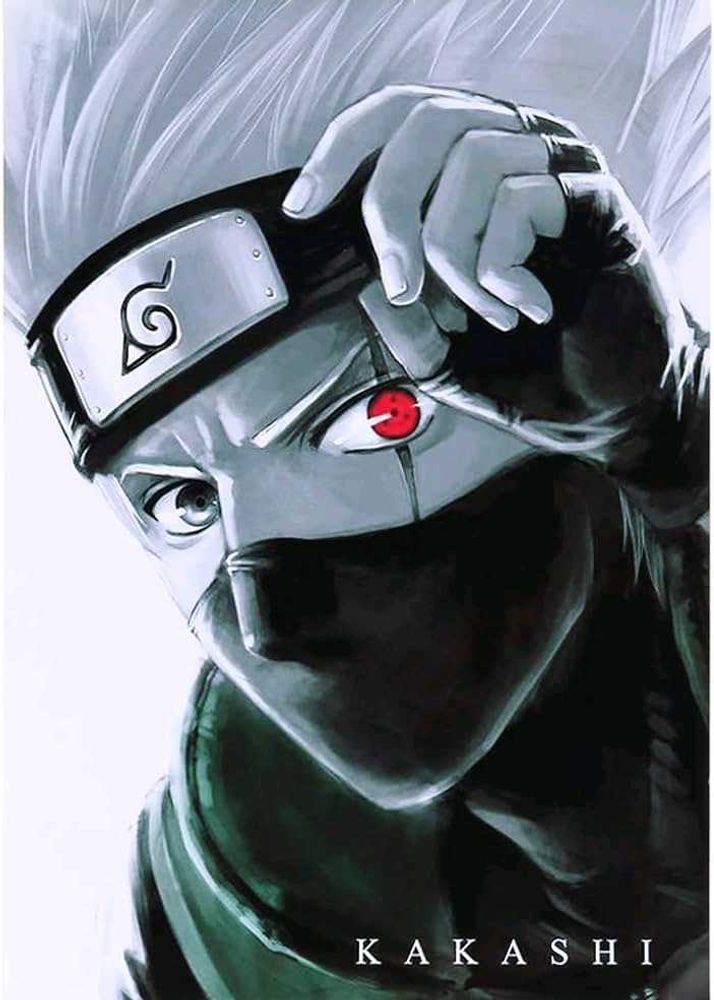 Kakashi Hatake Anime Art Print