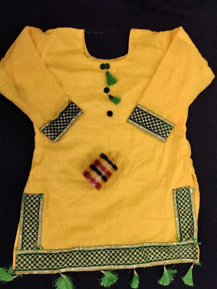 Yellow Gharara Suit XL