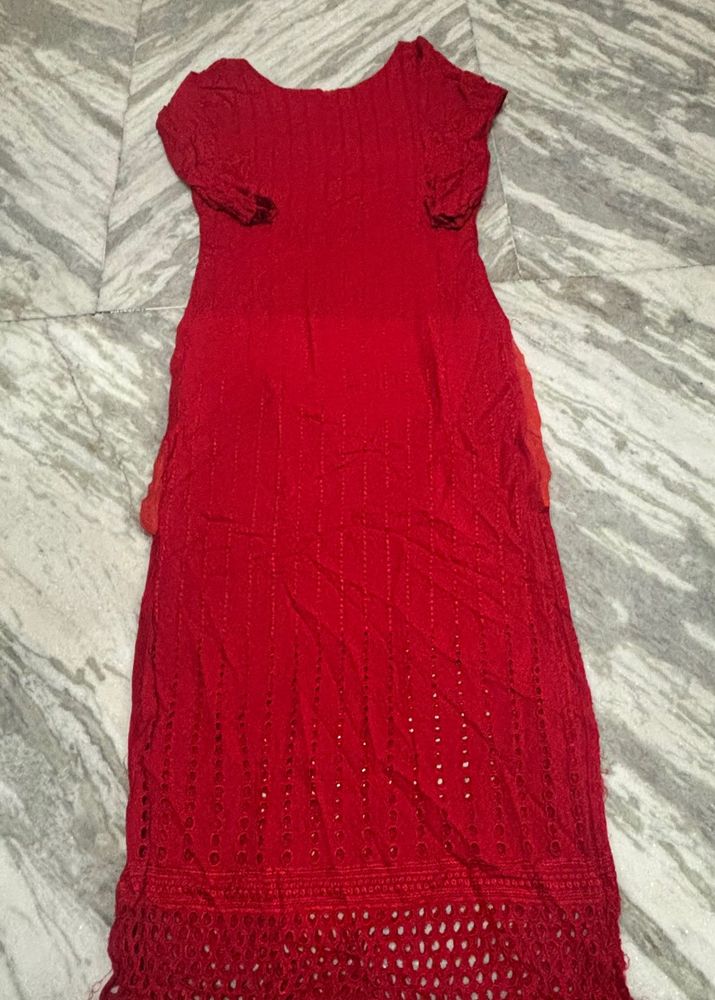 Stunning Red Ethnic Gown