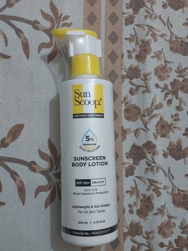 sunscoop sunscreen body lotion