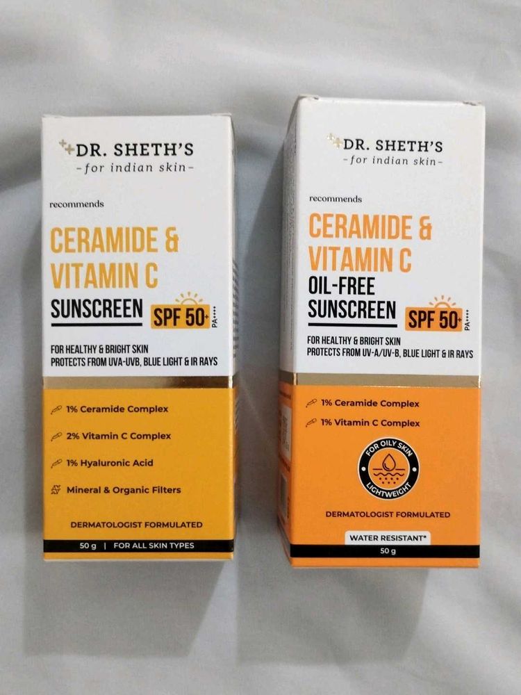 Dr. Seth's Ceramide &amp; Vitamin C Sunscreens