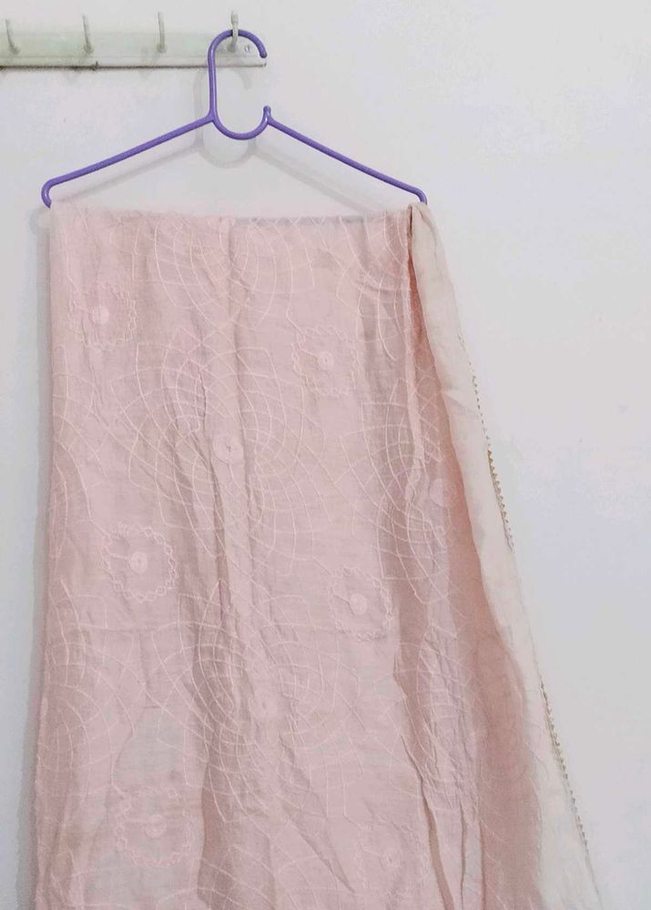 Light Pink Embroidered Dupatta