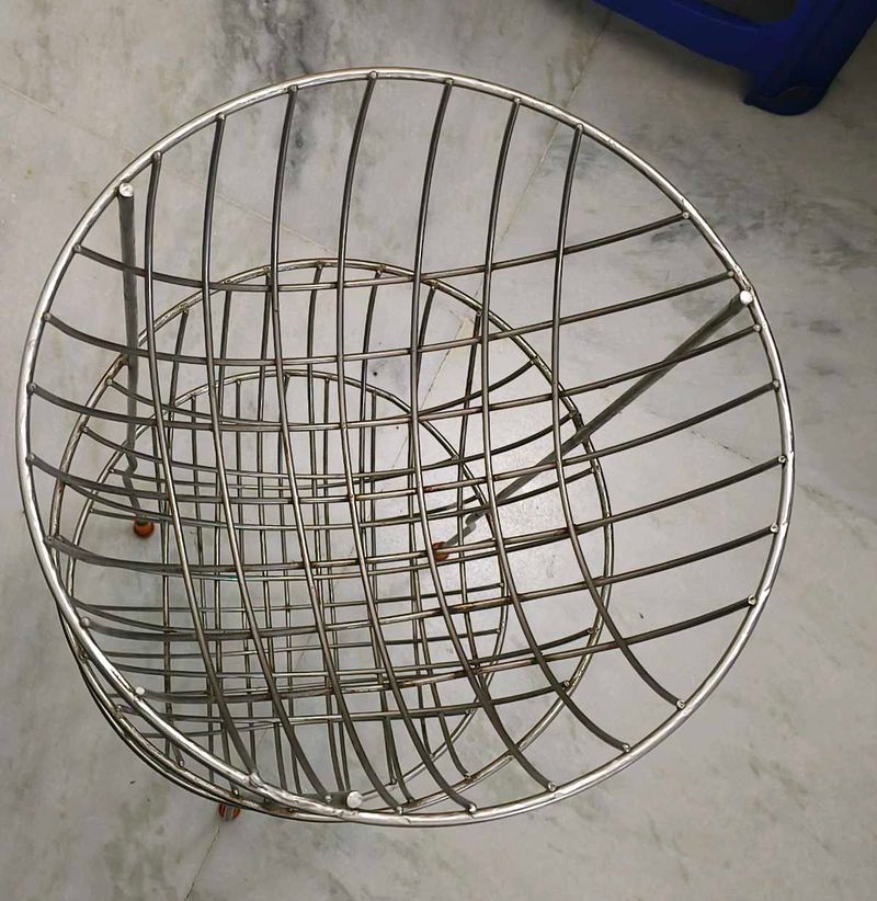 Stainless steel vegetable trolley kitchen