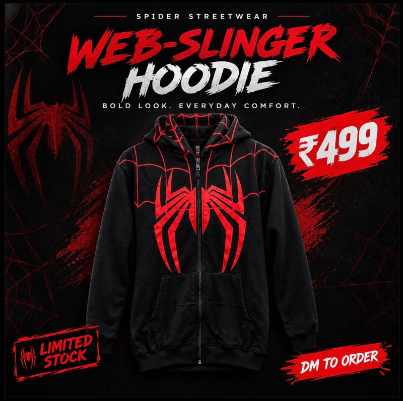 Spider Web Slinger Hoodie