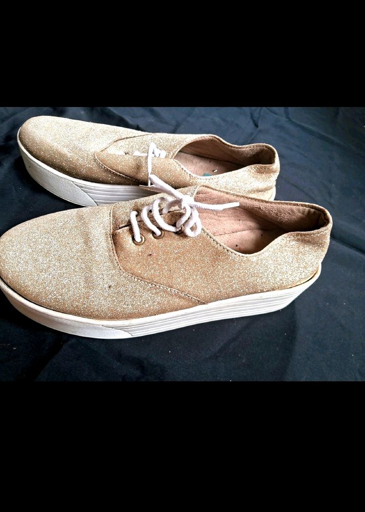 Branded Glitter High Sole Shoes