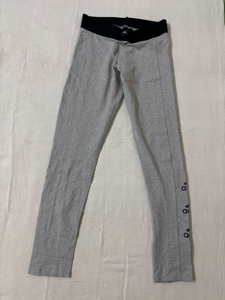 Adidas Women's Grey Athletic Leggings