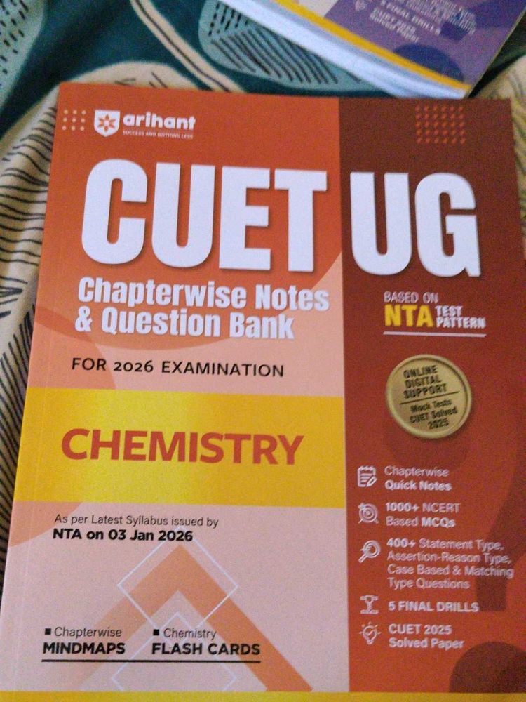 CUET UG Chemistry Chapterwise Notes &amp; Question Ban