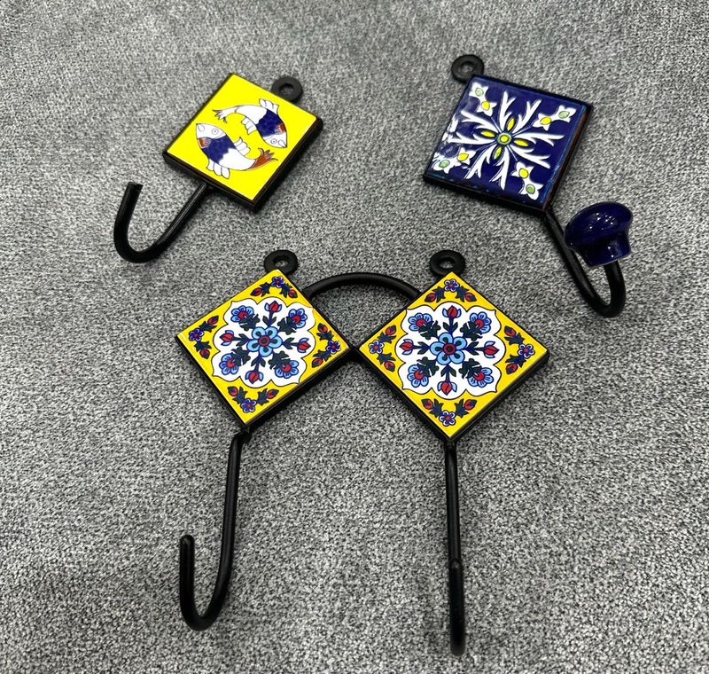 Set of 3 - Brand New Decorative Wall Hooks