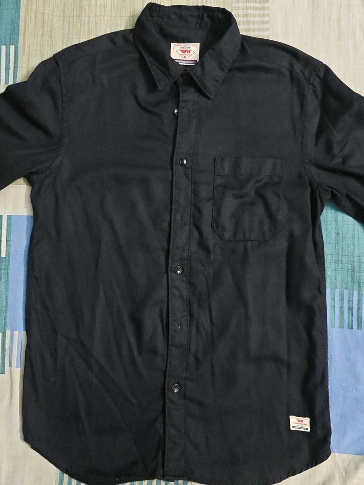Classic Black Button-Up Shirt