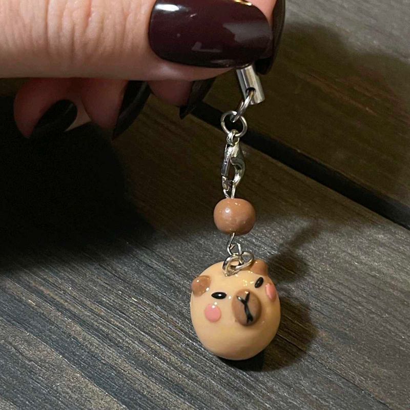 DISCOUNT ⏩ Capybara Clay Keychain