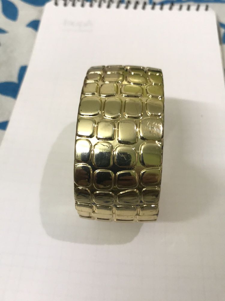 Chunky Gold Textured Bangle