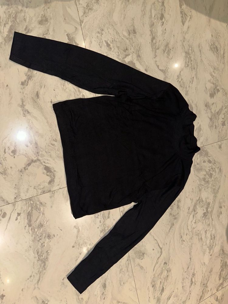 Classic Black Long Sleeve Top