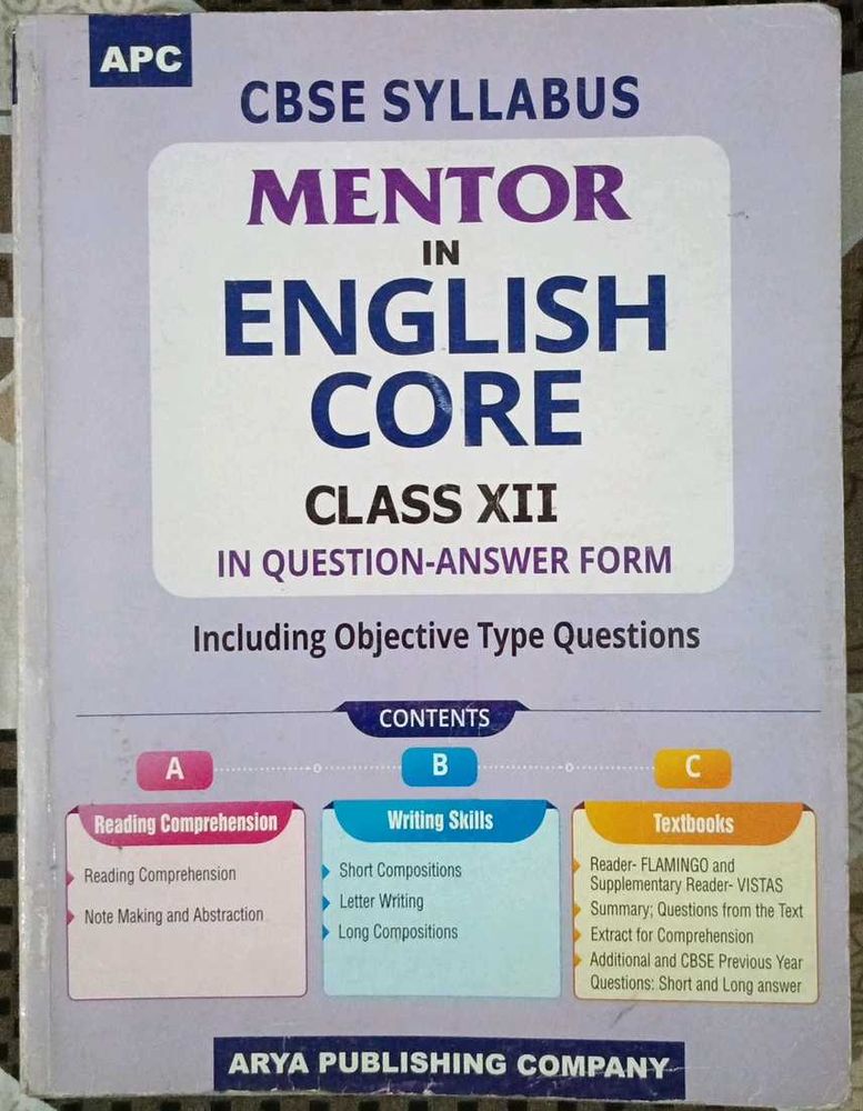 CBSE Syllabus Mentor in English Core Class XII