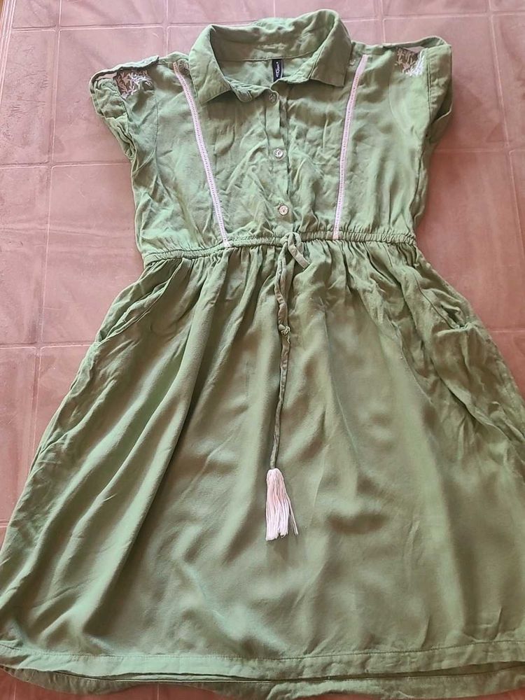 Light Green Shirt Dress