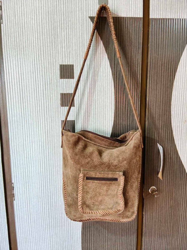 Suede Hobo Bag
