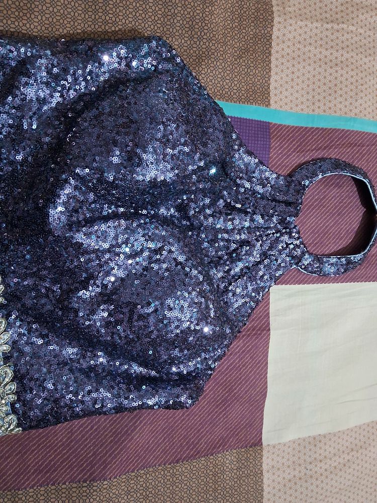 A beautiful Lavender Colour Sequined Blouse