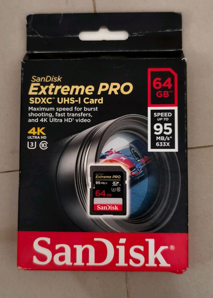 Memory Scandisk 4k Extreme Pro SDXC UHS-I